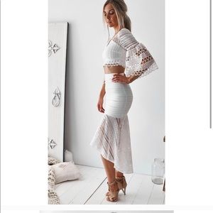 Two piece White Rylie set